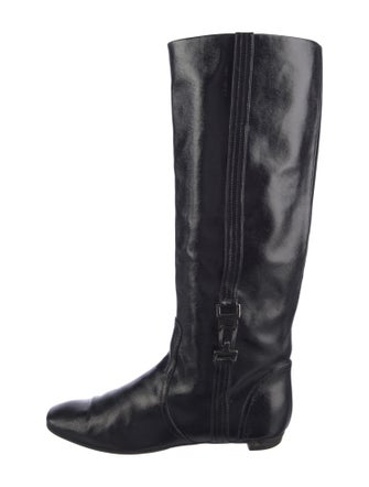 Sergio Rossi Patent Leather Riding Boots