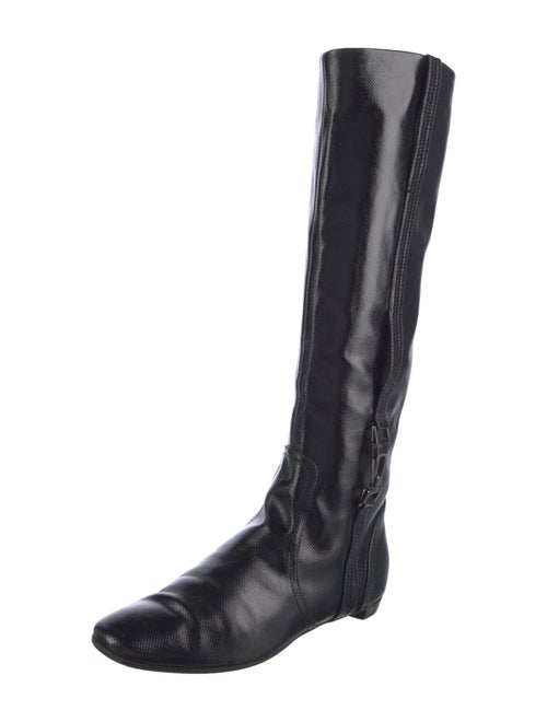 Sergio Rossi Patent Leather Riding Boots