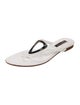 Sergio Rossi Leather Flip Flops