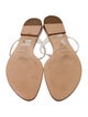 Sergio Rossi Leather Flip Flops