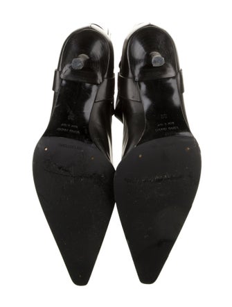 Sergio Rossi Leather Moto Boots