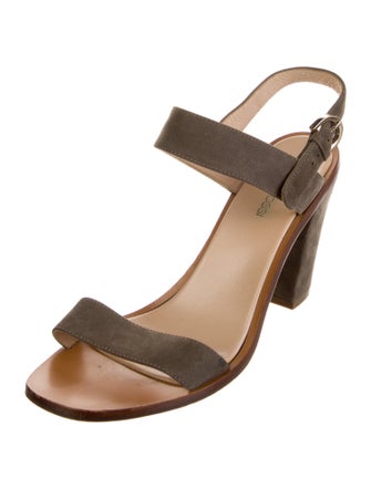 Sergio Rossi Suede Slingback Sandals