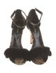 Sergio Rossi Ponyhair Animal Print Sandals