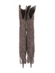 Sergio Rossi Suede Animal Print Boots