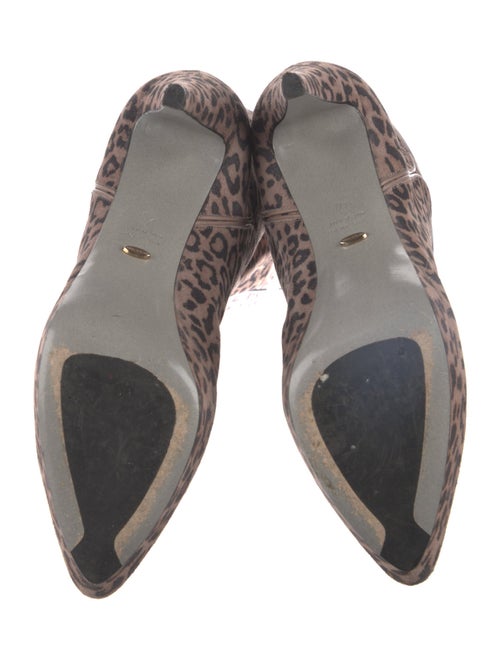 Sergio Rossi Suede Animal Print Boots