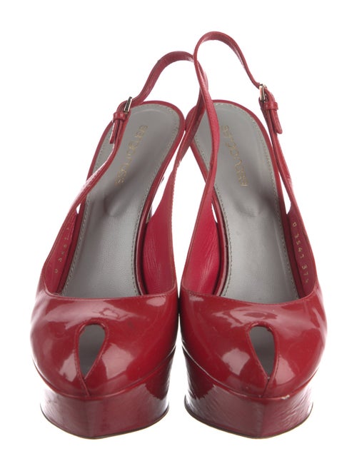 Sergio Rossi Patent Leather Slingback Pumps