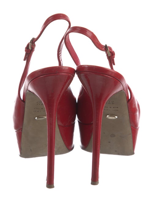 Sergio Rossi Patent Leather Slingback Pumps