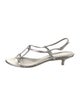 Sergio Rossi Leather T-Strap Sandals