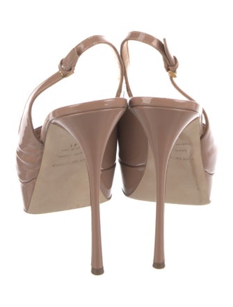 Sergio Rossi Patent Leather Slingback Pumps