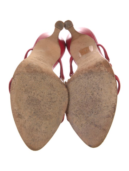 Sergio Rossi Leather Crystal Embellishments Slides