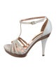 Sergio Rossi Leather T-Strap Sandals