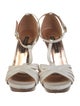Sergio Rossi Leather T-Strap Sandals