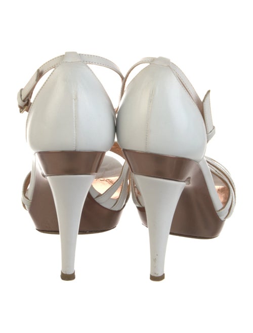 Sergio Rossi Leather T-Strap Sandals