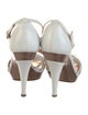 Sergio Rossi Leather T-Strap Sandals