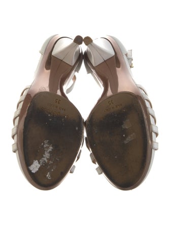 Sergio Rossi Leather T-Strap Sandals