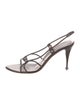 Sergio Rossi Leather Slingback Sandals