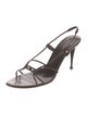 Sergio Rossi Leather Slingback Sandals