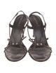 Sergio Rossi Leather Slingback Sandals
