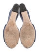 Sergio Rossi Suede Cutout Accent Espadrilles