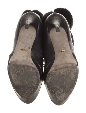 Sergio Rossi Leather Animal Print Pumps