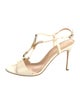 Sergio Rossi Leather T-Strap Sandals