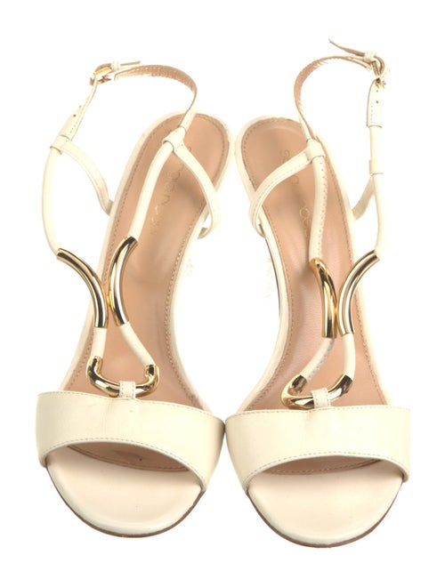 Sergio Rossi Leather T-Strap Sandals