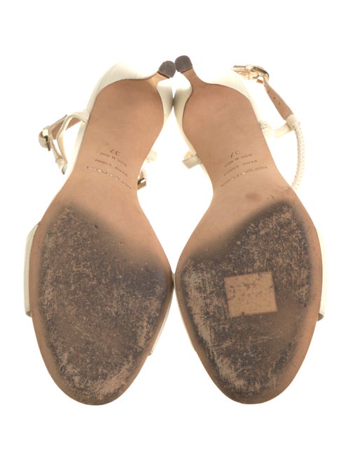 Sergio Rossi Leather T-Strap Sandals