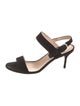 Sergio Rossi Suede Slingback Sandals