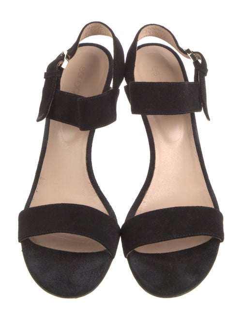 Sergio Rossi Suede Slingback Sandals