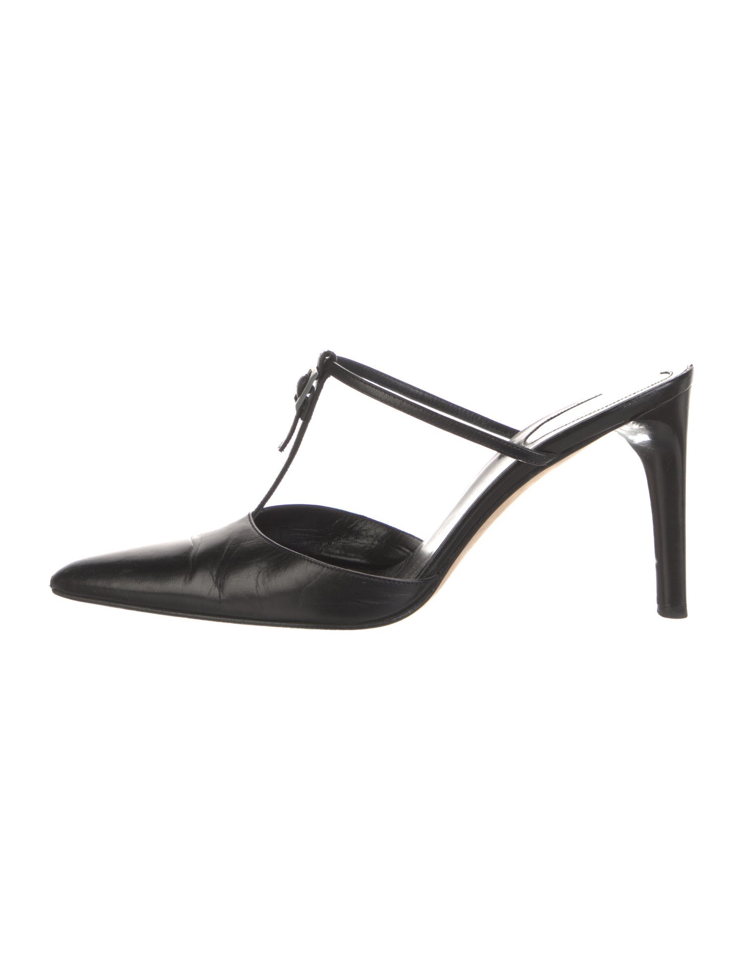 Sergio Rossi Leather Mules