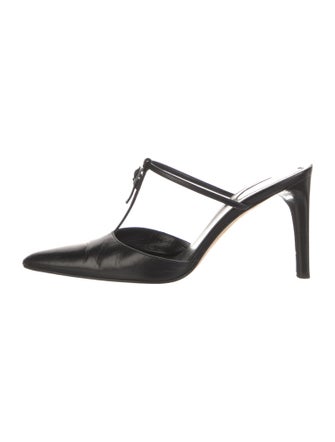 Sergio Rossi Leather Mules