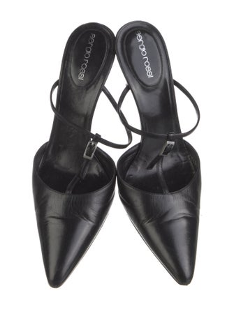 Sergio Rossi Leather Mules