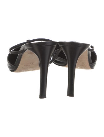 Sergio Rossi Leather Mules