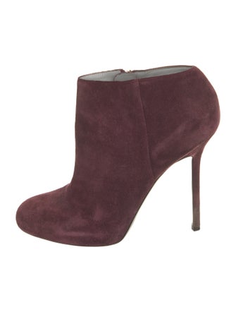 Sergio Rossi Suede Animal Print Boots