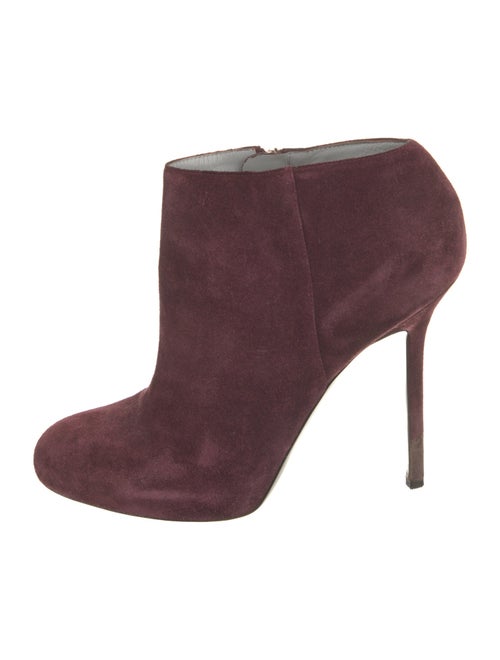 Sergio Rossi Suede Animal Print Boots