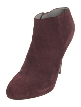 Sergio Rossi Suede Animal Print Boots