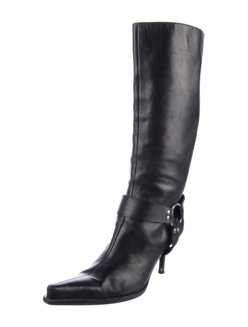 Sergio Rossi Leather Riding Boots
