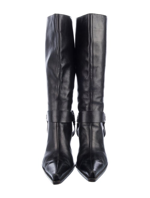 Sergio Rossi Leather Riding Boots
