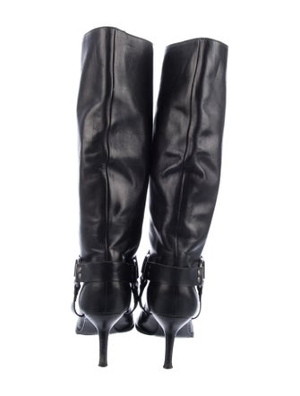 Sergio Rossi Leather Riding Boots