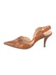 Sergio Rossi Lizard Slingback Pumps