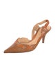 Sergio Rossi Lizard Slingback Pumps