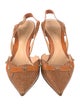 Sergio Rossi Lizard Slingback Pumps