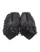 Sergio Rossi Suede Crystal Embellishments Mules