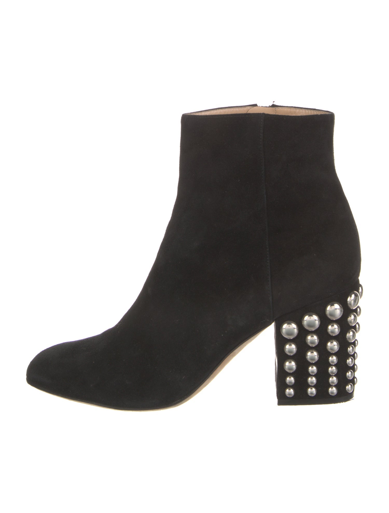Sergio Rossi Suede Studded Accents Boots