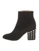Sergio Rossi Suede Studded Accents Boots
