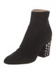 Sergio Rossi Suede Studded Accents Boots