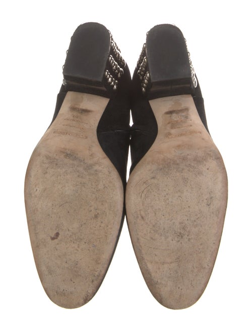 Sergio Rossi Suede Studded Accents Boots