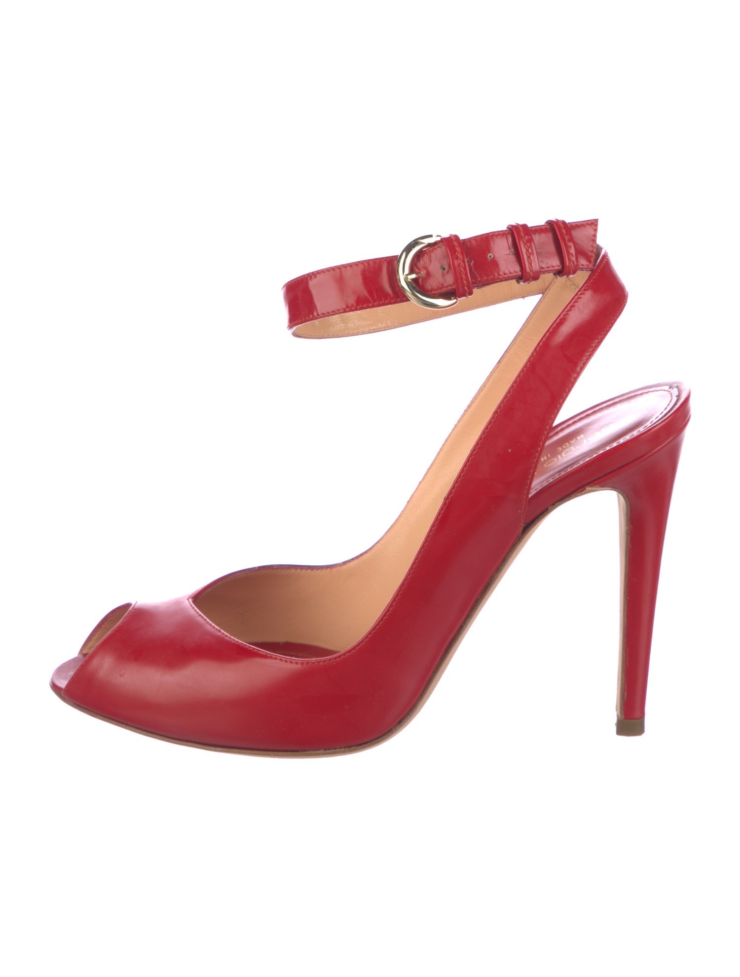 Sergio Rossi Vintage Patent Leather Slingback Pumps