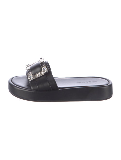 Sergio Rossi Leather Slides