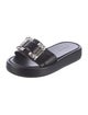 Sergio Rossi Leather Slides